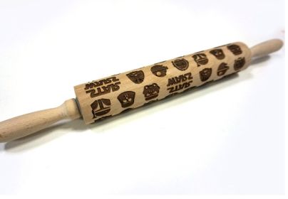 Rolling Pin Christmas Embossing (Option: 2style 43cm)