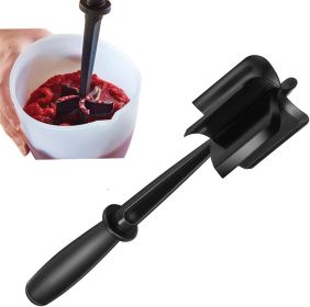 i Kito Ground Meat Chopper Utensil; Plastic Beef Hamburger Tool; Potato Masher Black (Color: Red)