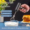 Wireless Electric Food Mixer Portable 3 Speeds Egg Beater Baking Dough Cake Cream Mixer Kitchen Tools